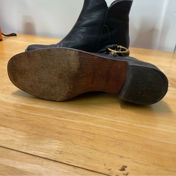 See By Chloe Black Vero Cuoio Leather Louise Logo Charm Ankle Boots 39- US 9 - Picture 3 of 14